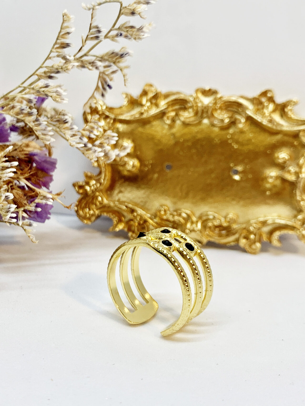 ANILLOS TRIPLE NEGROS 1