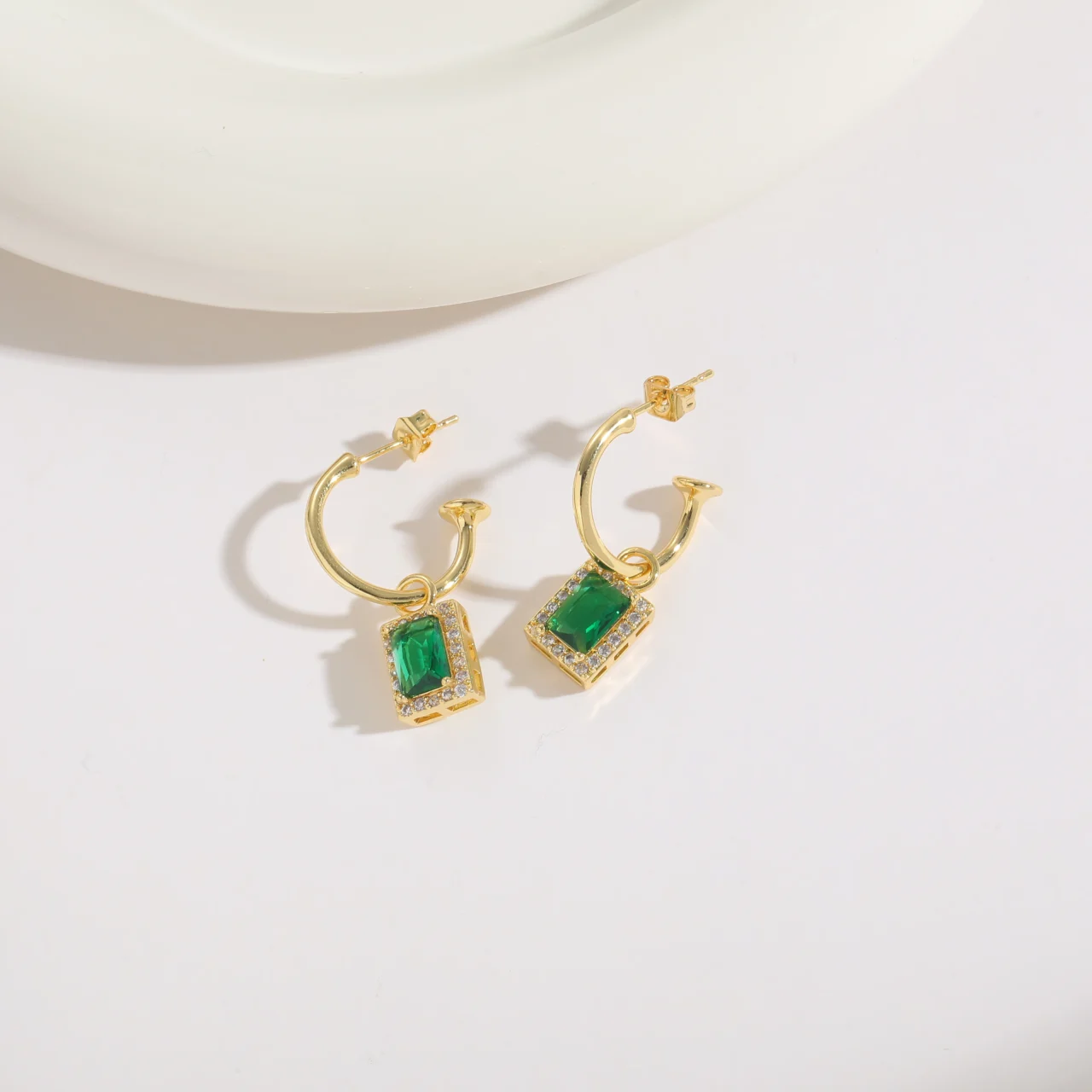ARETES CRISTAL DORADO MINIS