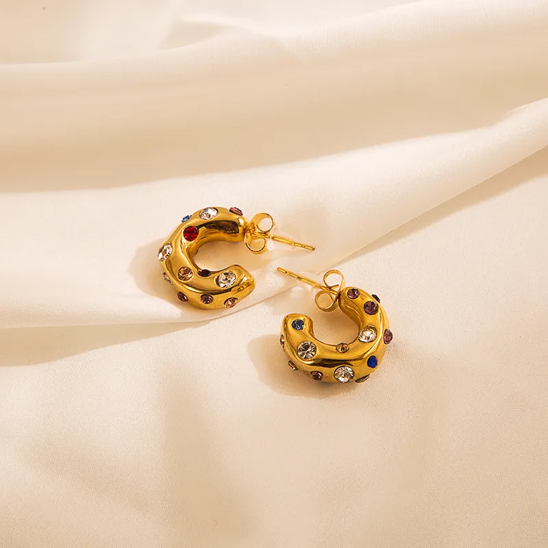 ARETES PIEDRAS COLORES